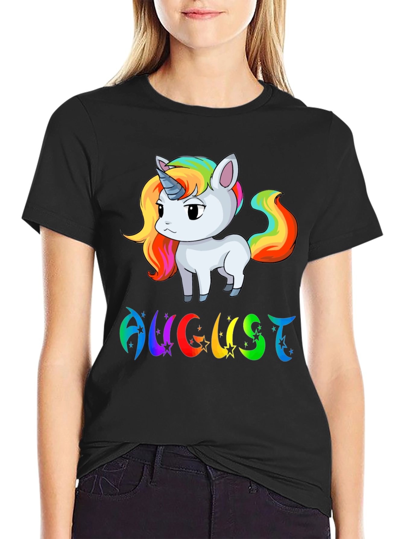 August Unicorn Birthday T-Shirt