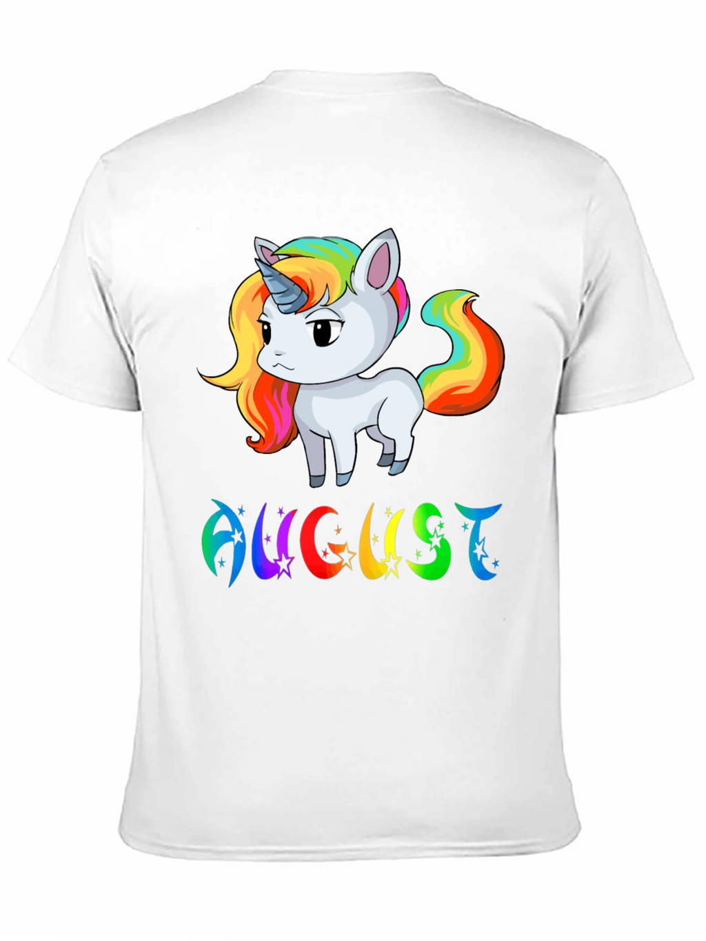 August Unicorn Birthday T-Shirt