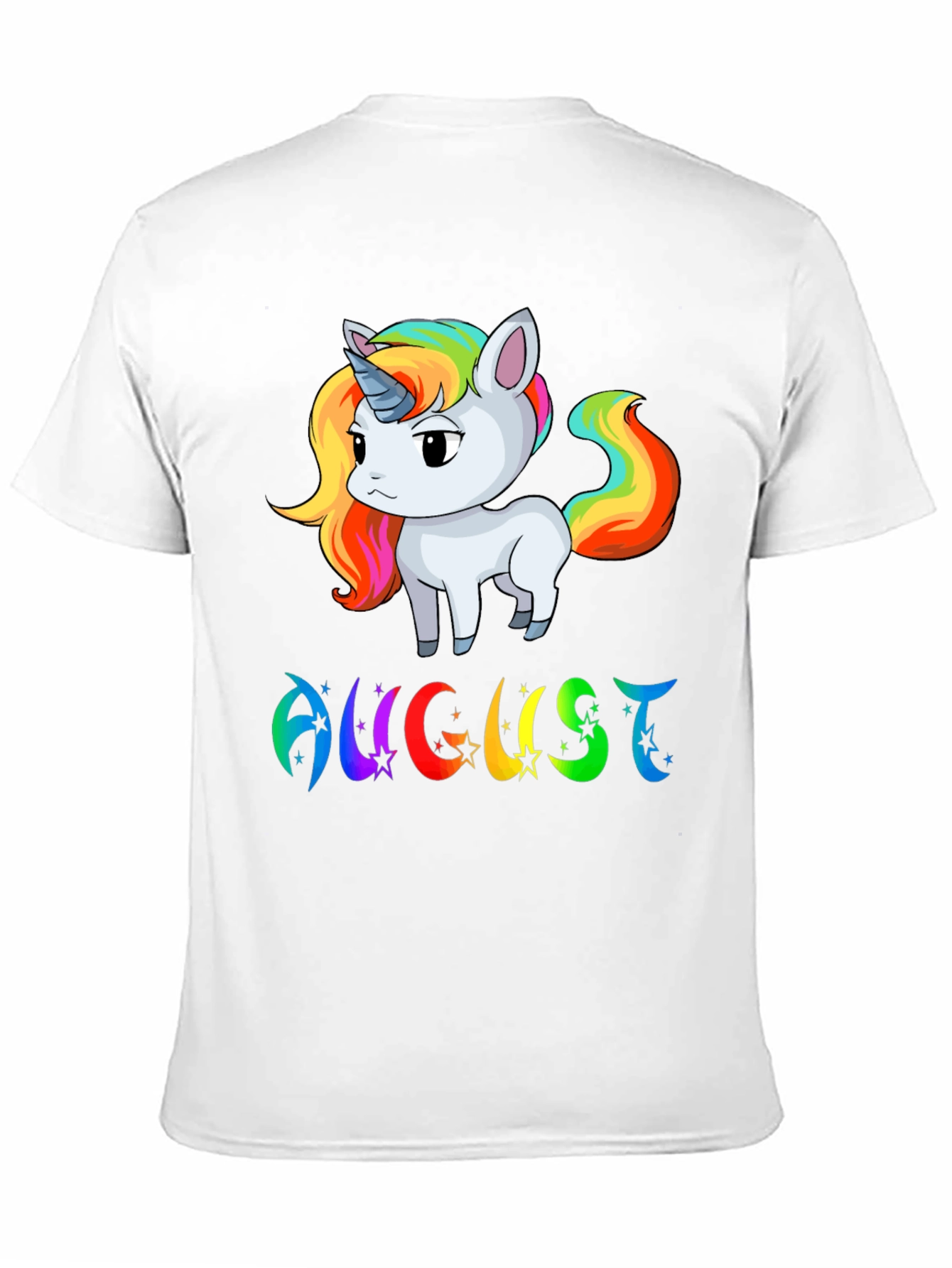 August Unicorn Birthday T-Shirt