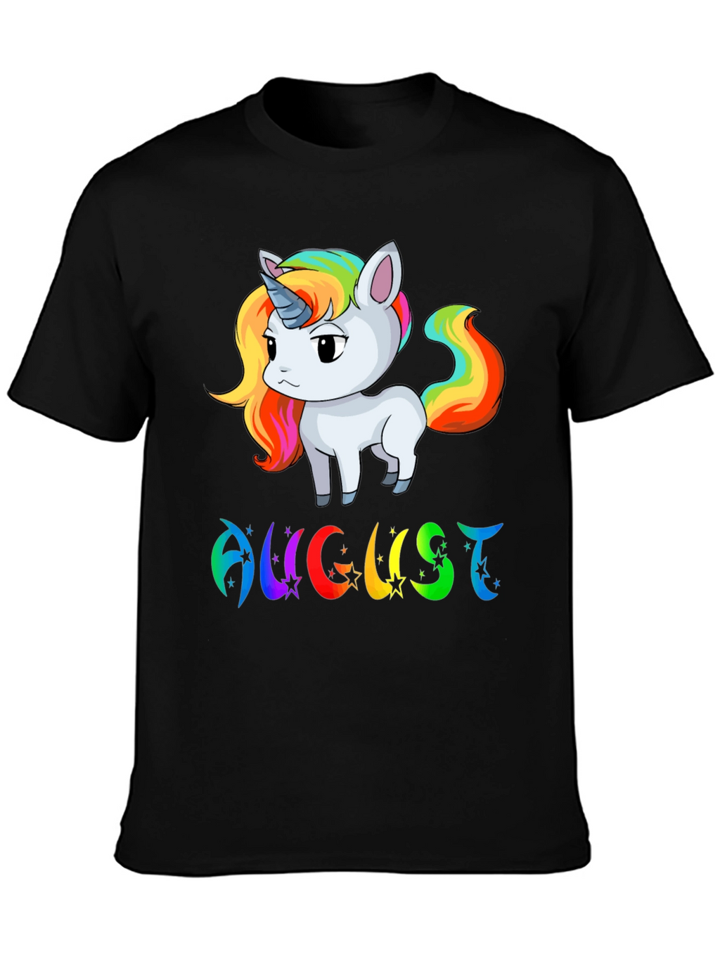August Unicorn Birthday T-Shirt