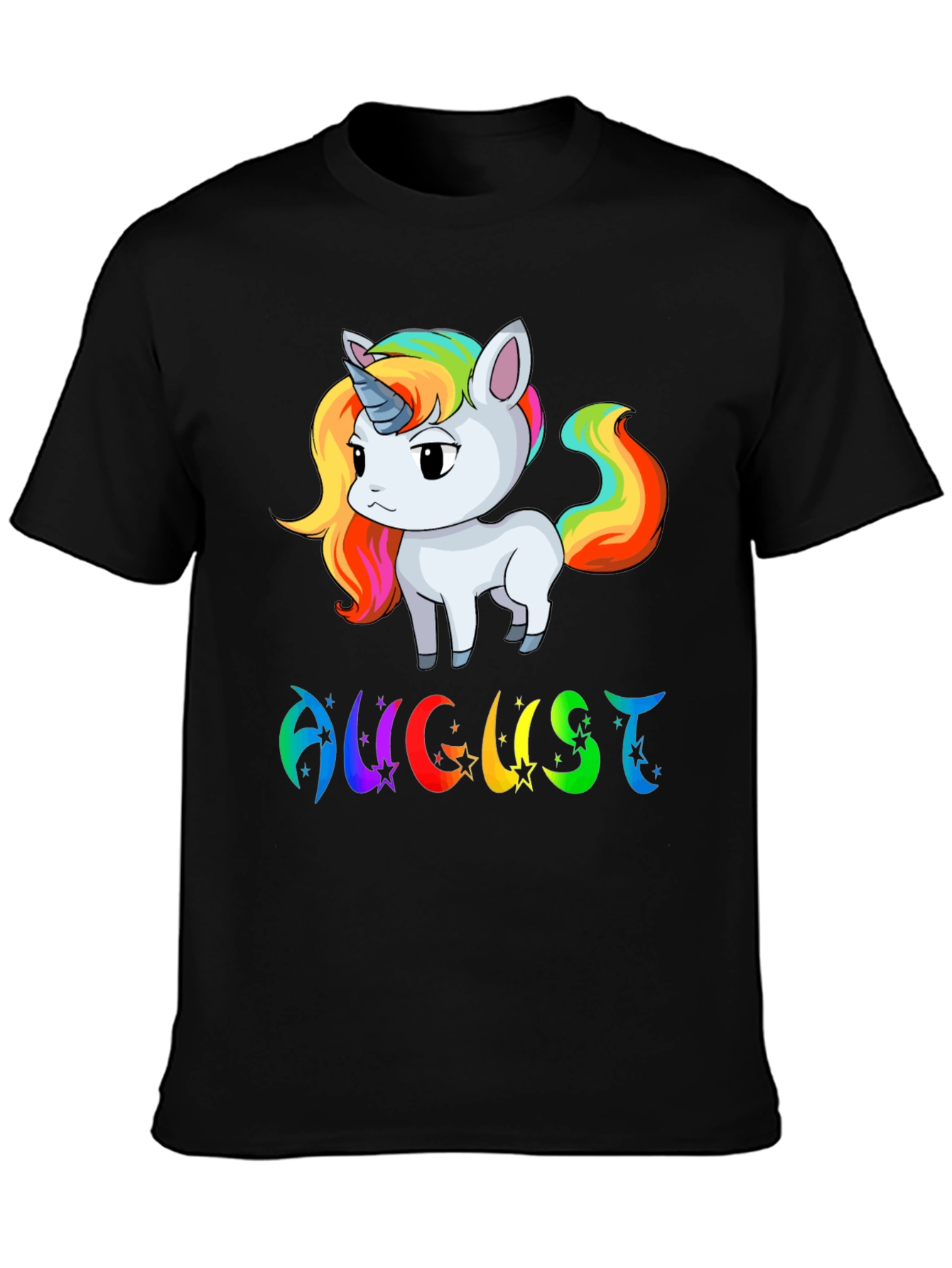 August Unicorn Birthday T-Shirt