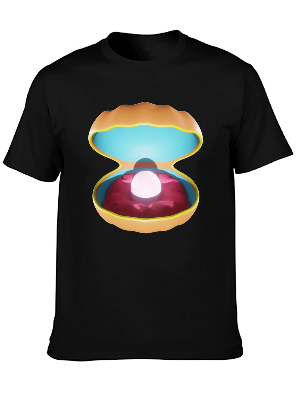 Pearl in Clam Shell Graphic T-Shirt - Unisex