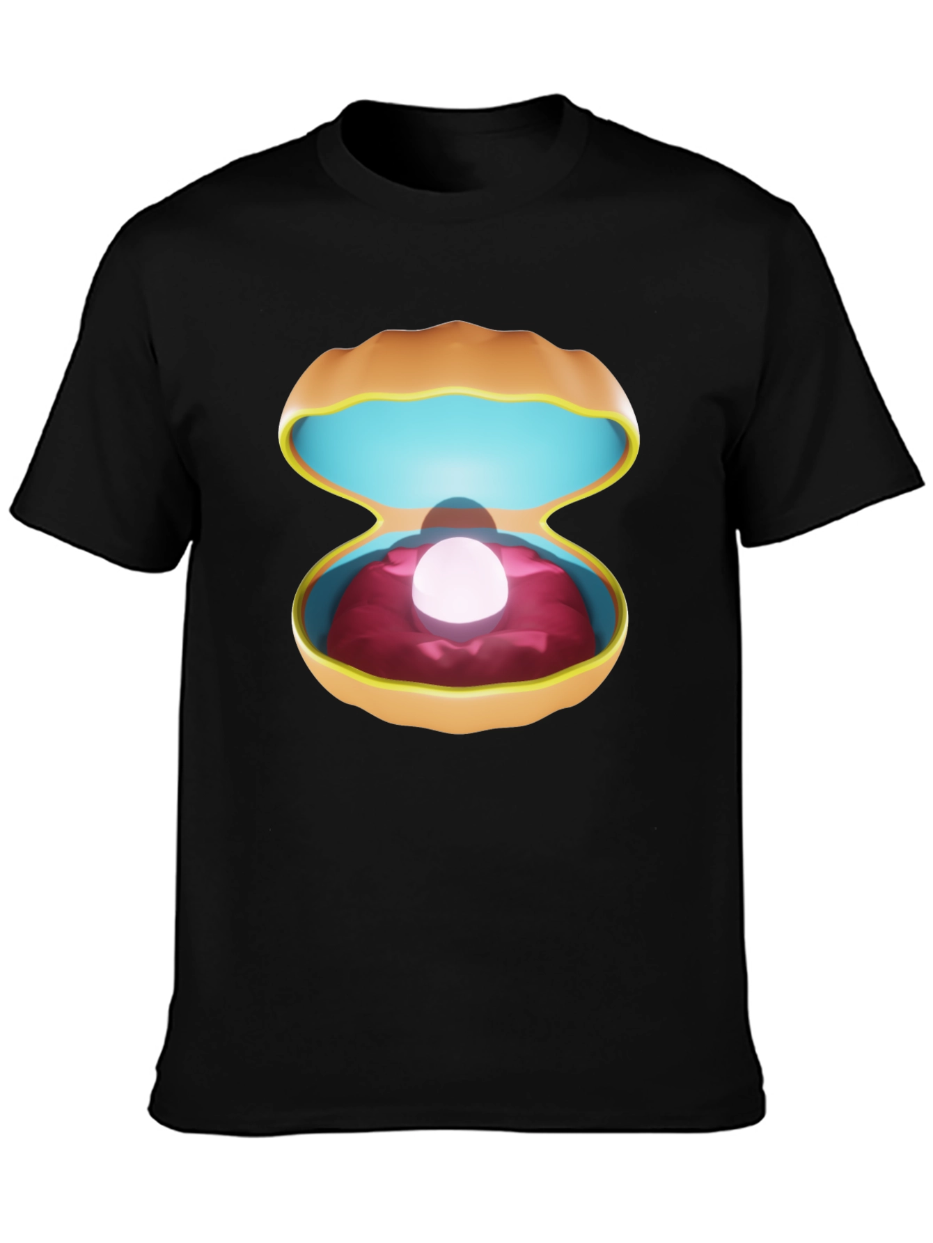 Pearl in Clam Shell Graphic T-Shirt - Unisex