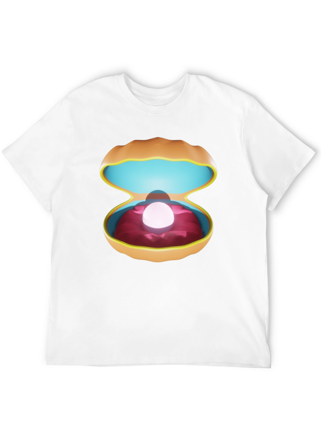 Pearl in Clam Shell Graphic T-Shirt - Unisex