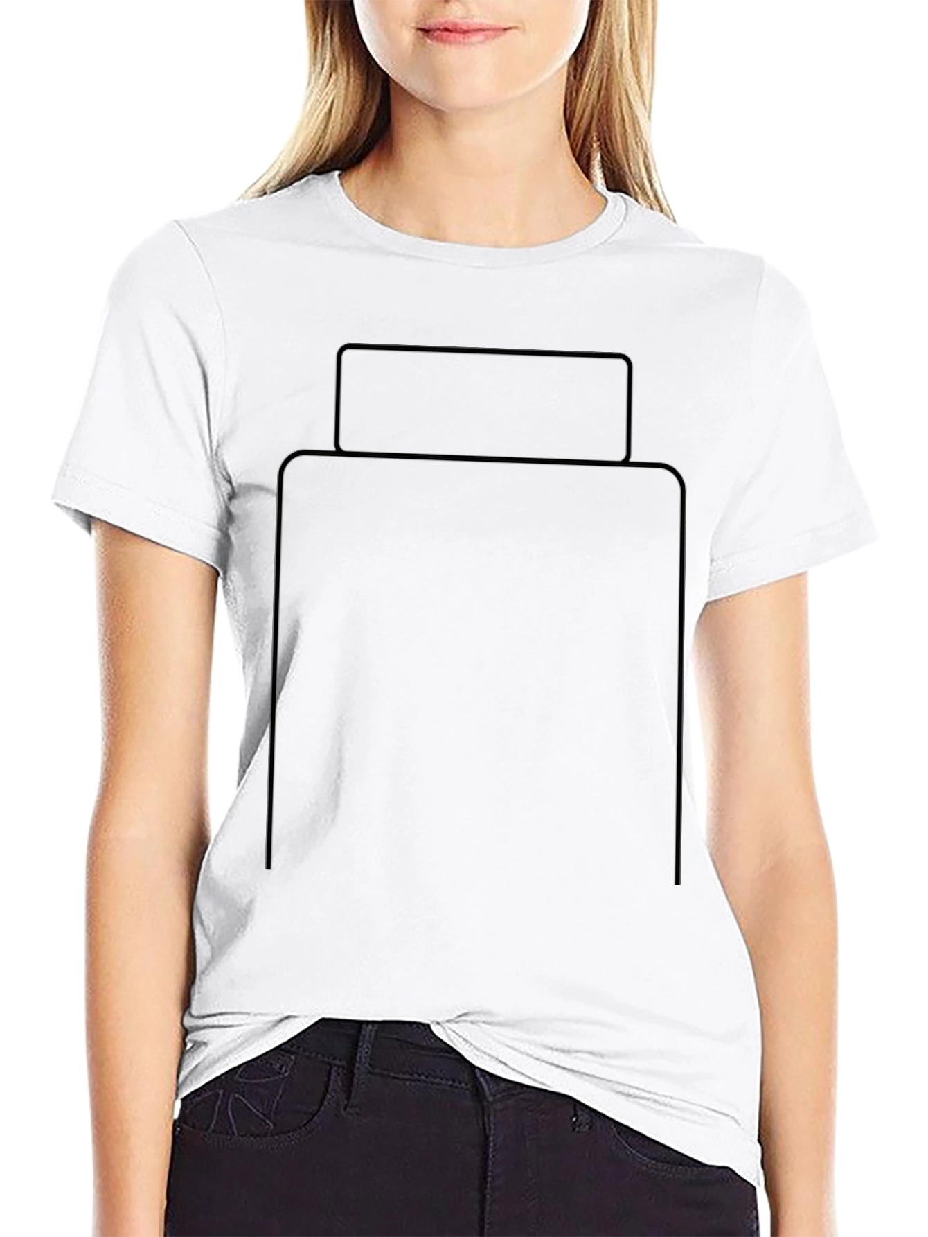 Modern Black Graphic Tee