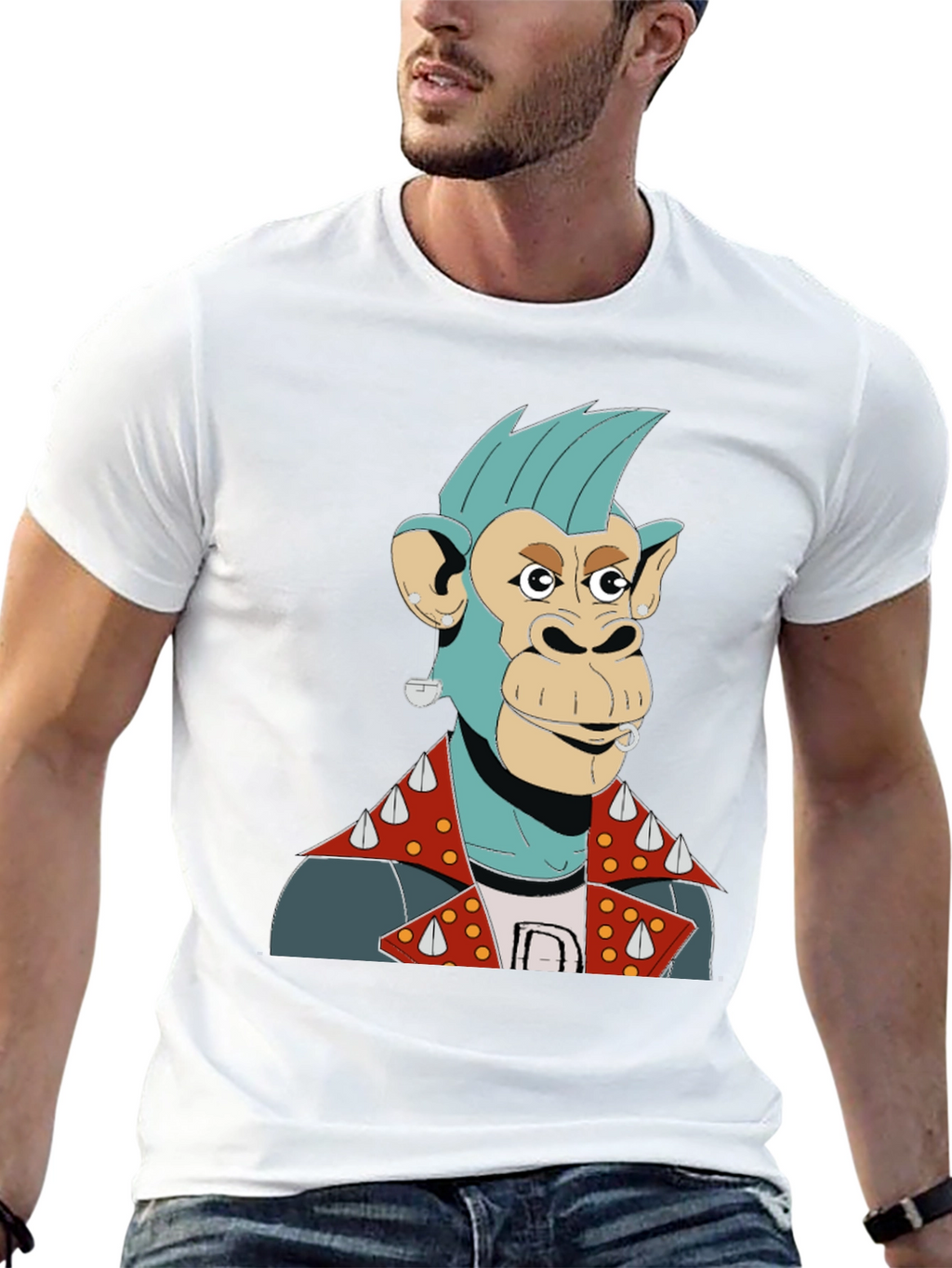 Punk Ape Graphic Tee - Edgy Style