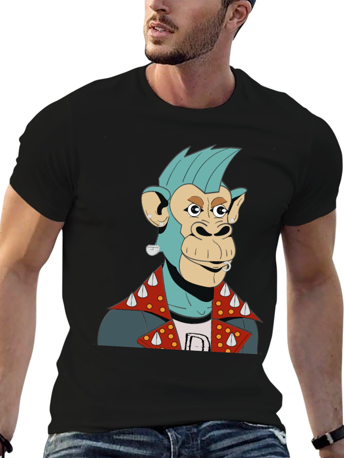 Punk Ape Graphic Tee - Edgy Style