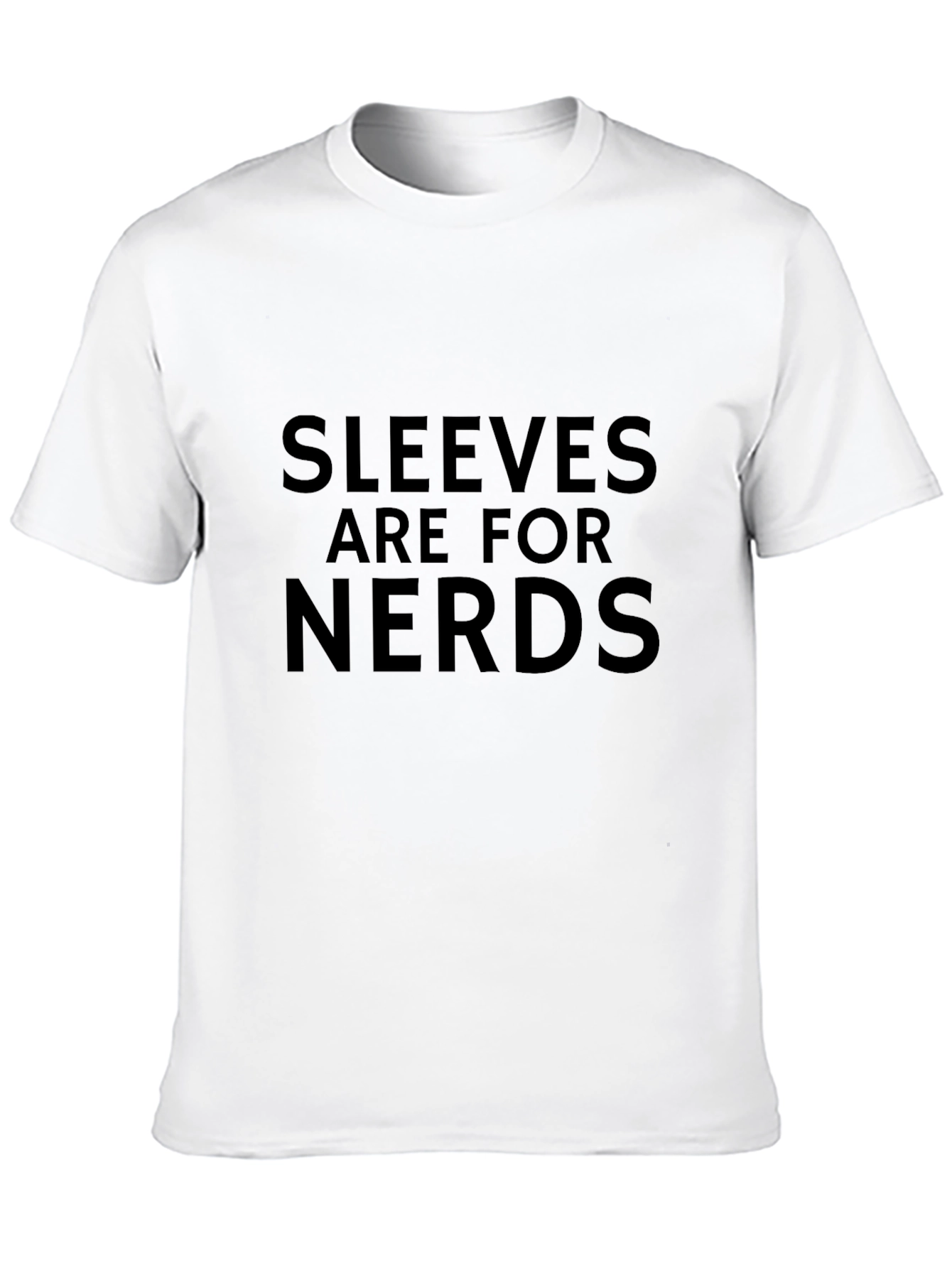 Sleeveless Fun: Sleeves Are for Nerds Black T-Shirt