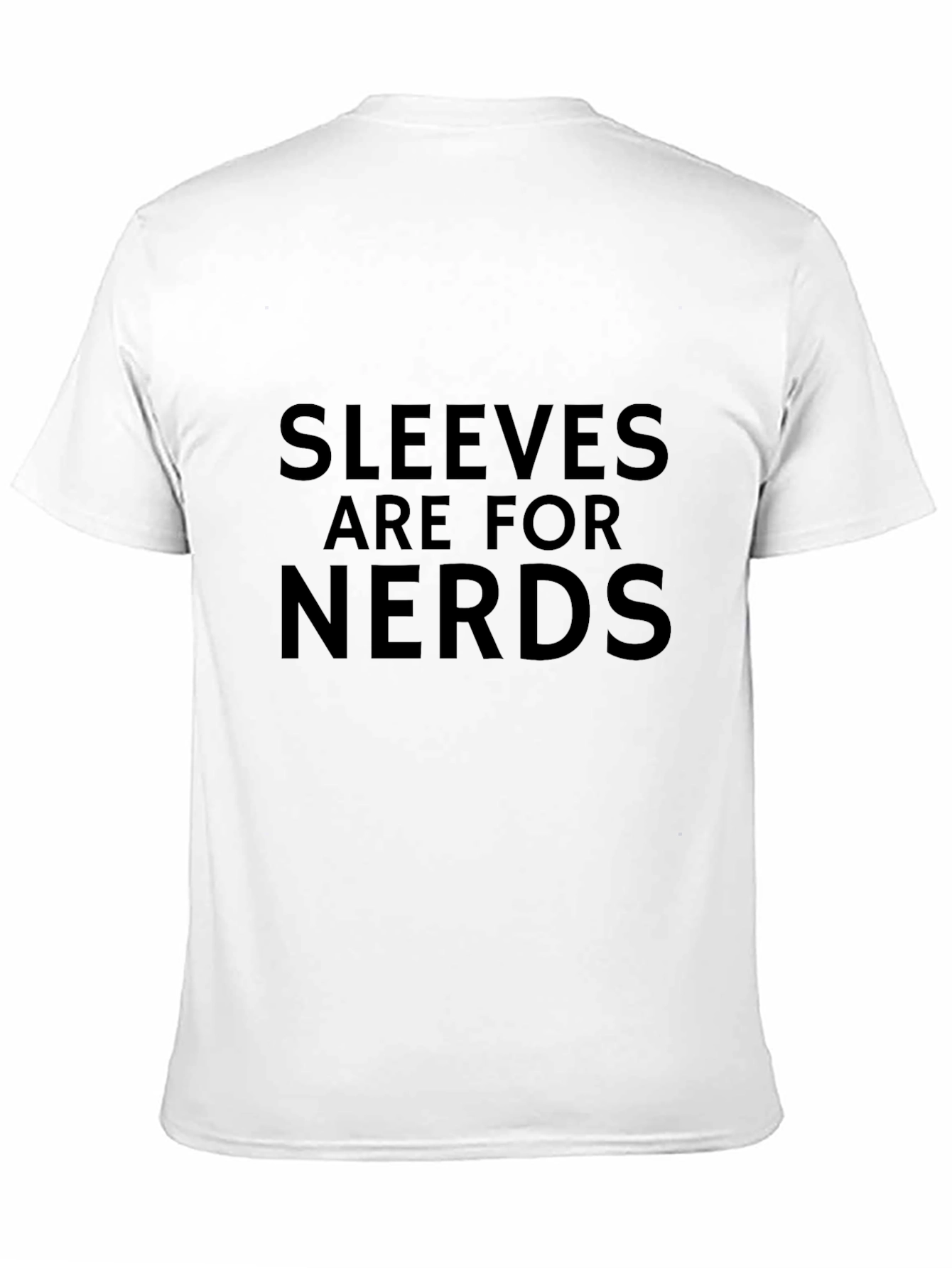 Sleeveless Fun: Sleeves Are for Nerds Black T-Shirt