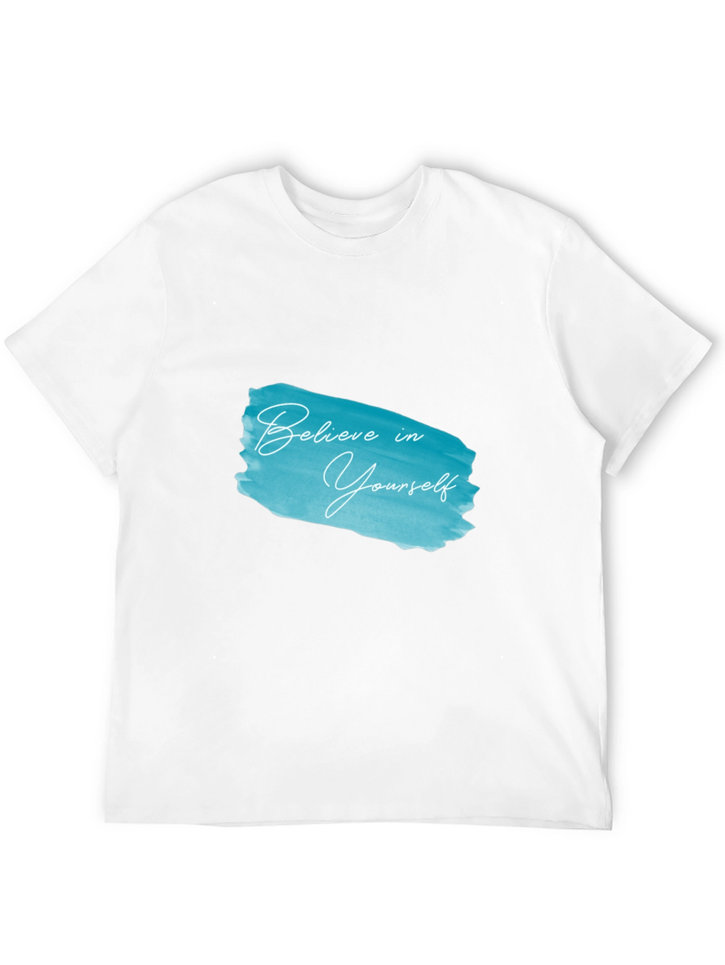 Believe in Yourself Black Cotton Graphic Tee