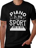 Piano Is My Sport Graphic T-Shirt