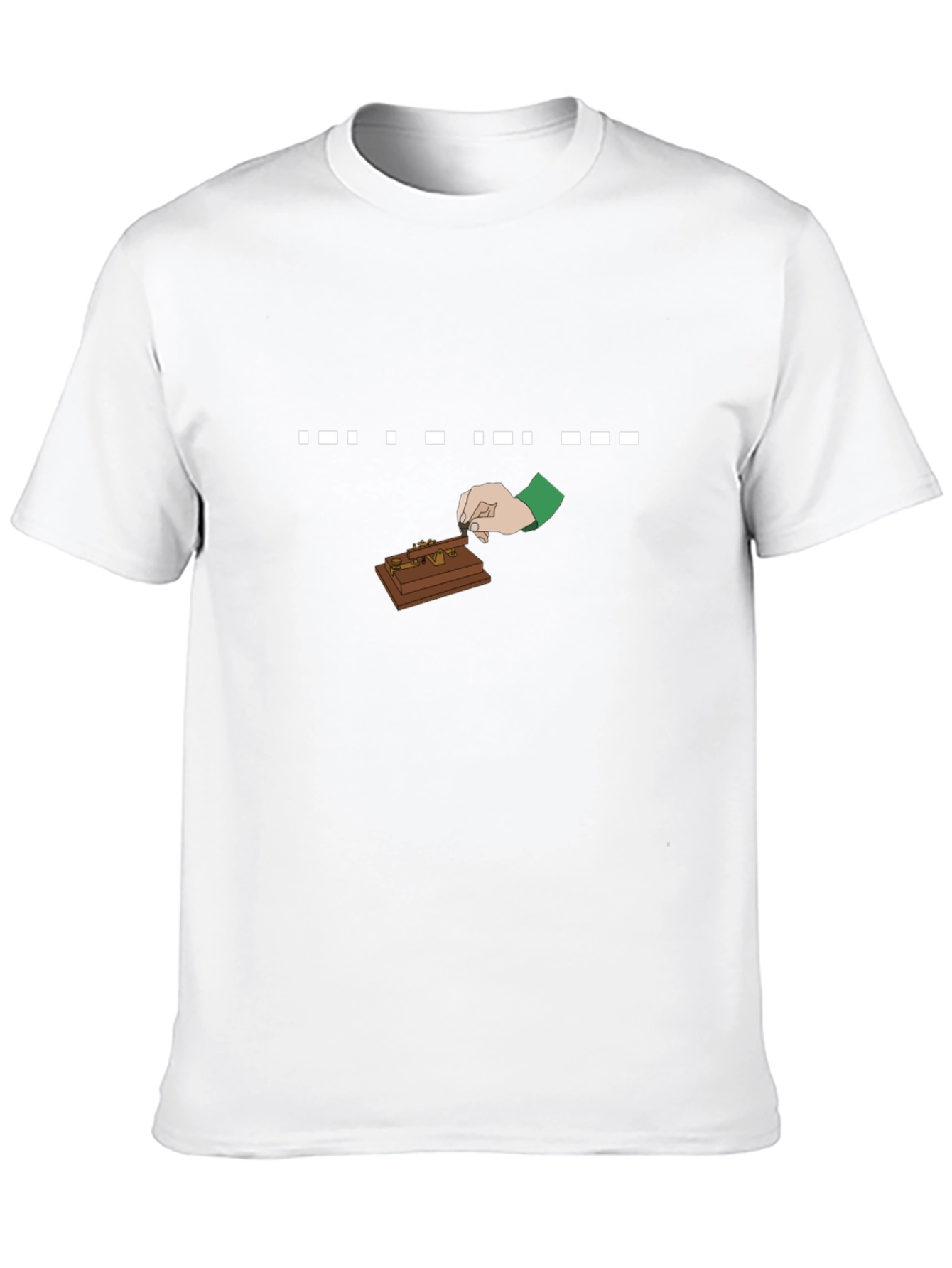 Morse Code Operator T-Shirt - Black