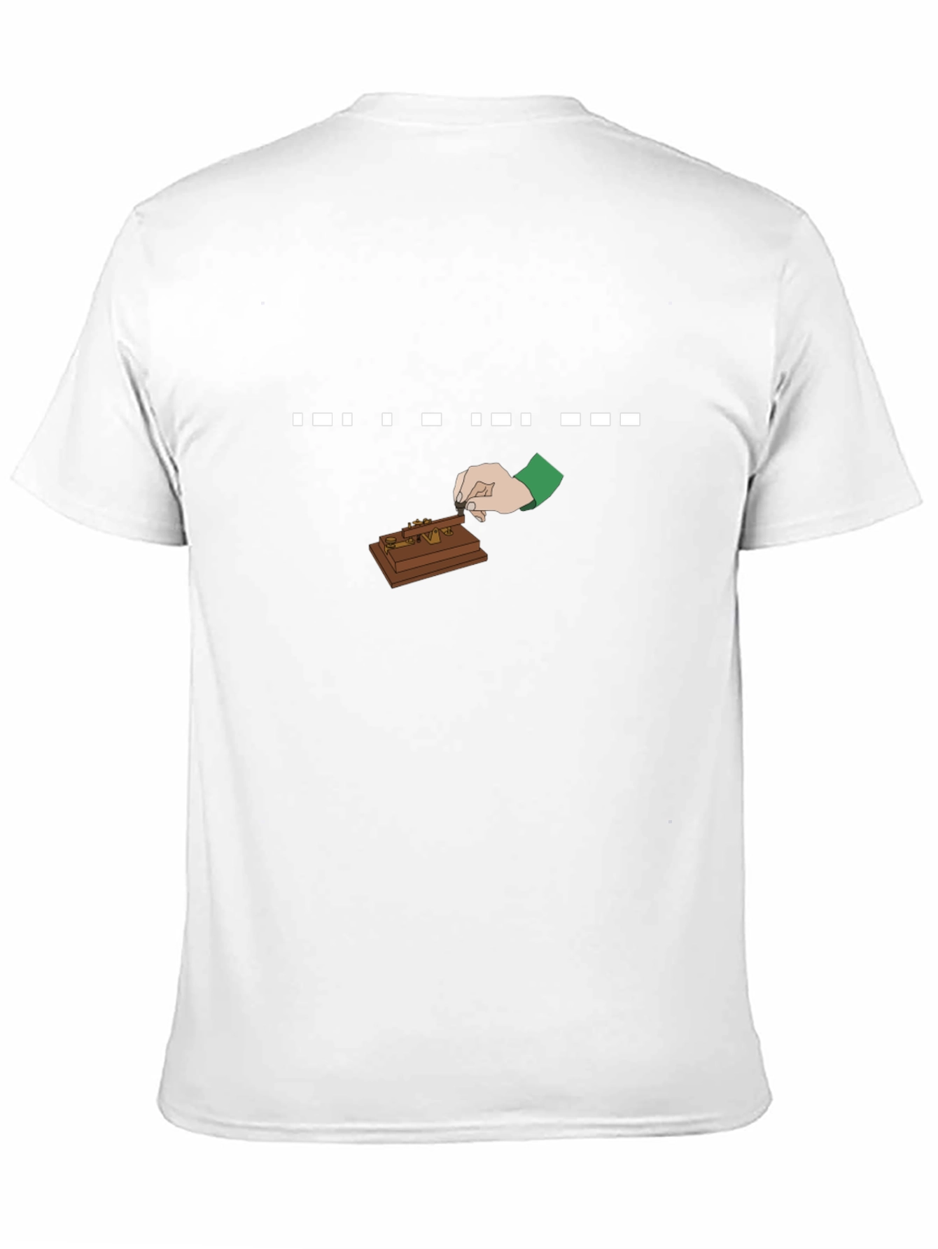 Morse Code Operator T-Shirt - Black