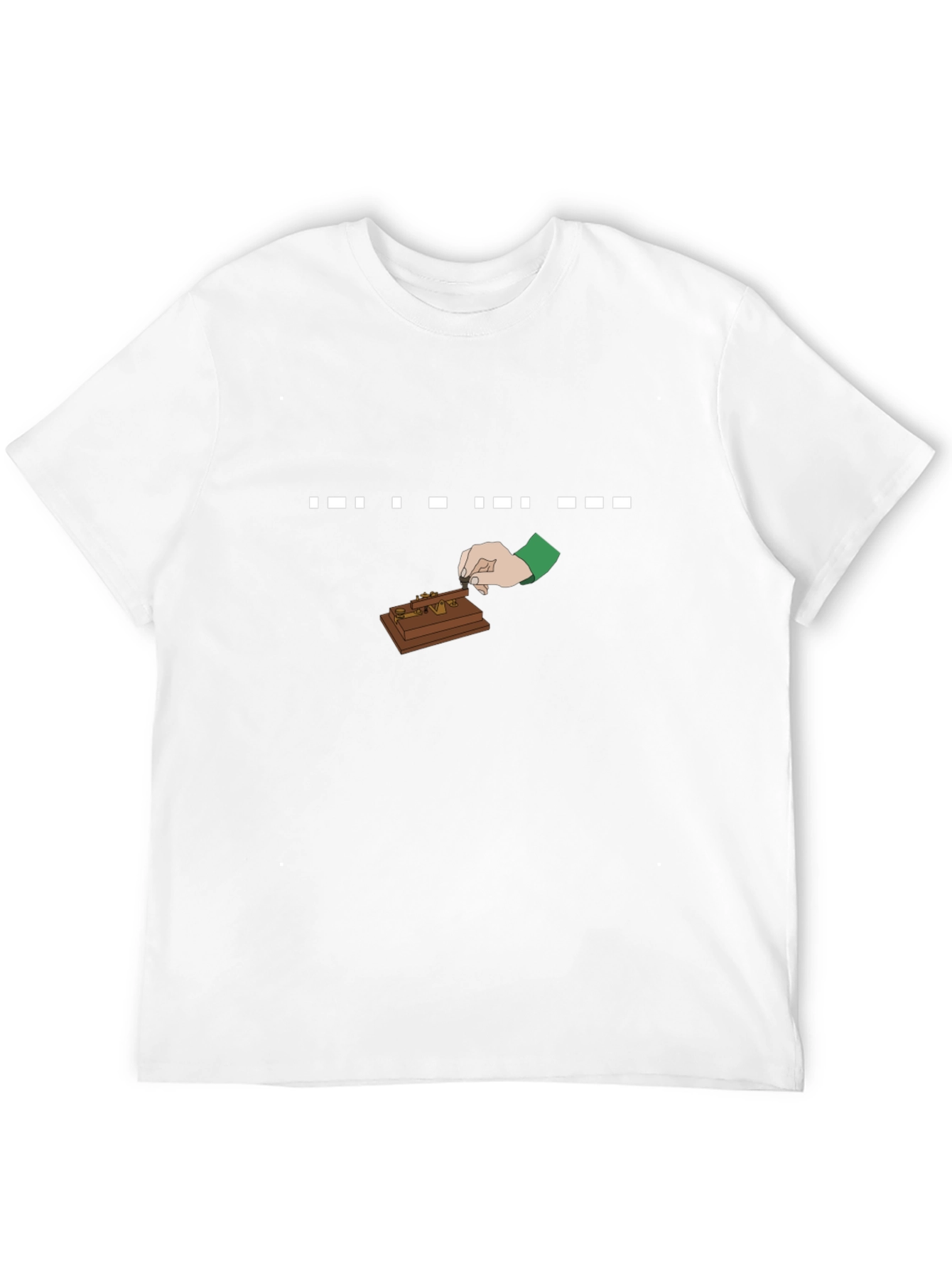 Morse Code Operator T-Shirt - Black