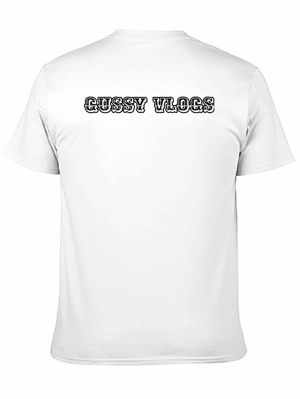 Gussy Vlogs Graphic Black T-Shirt