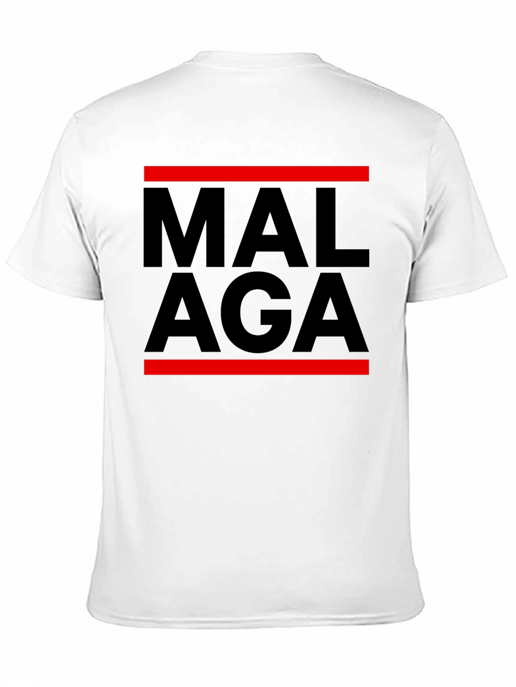 Malaga Graphic Tee - Stylish Mens Black T-Shirt