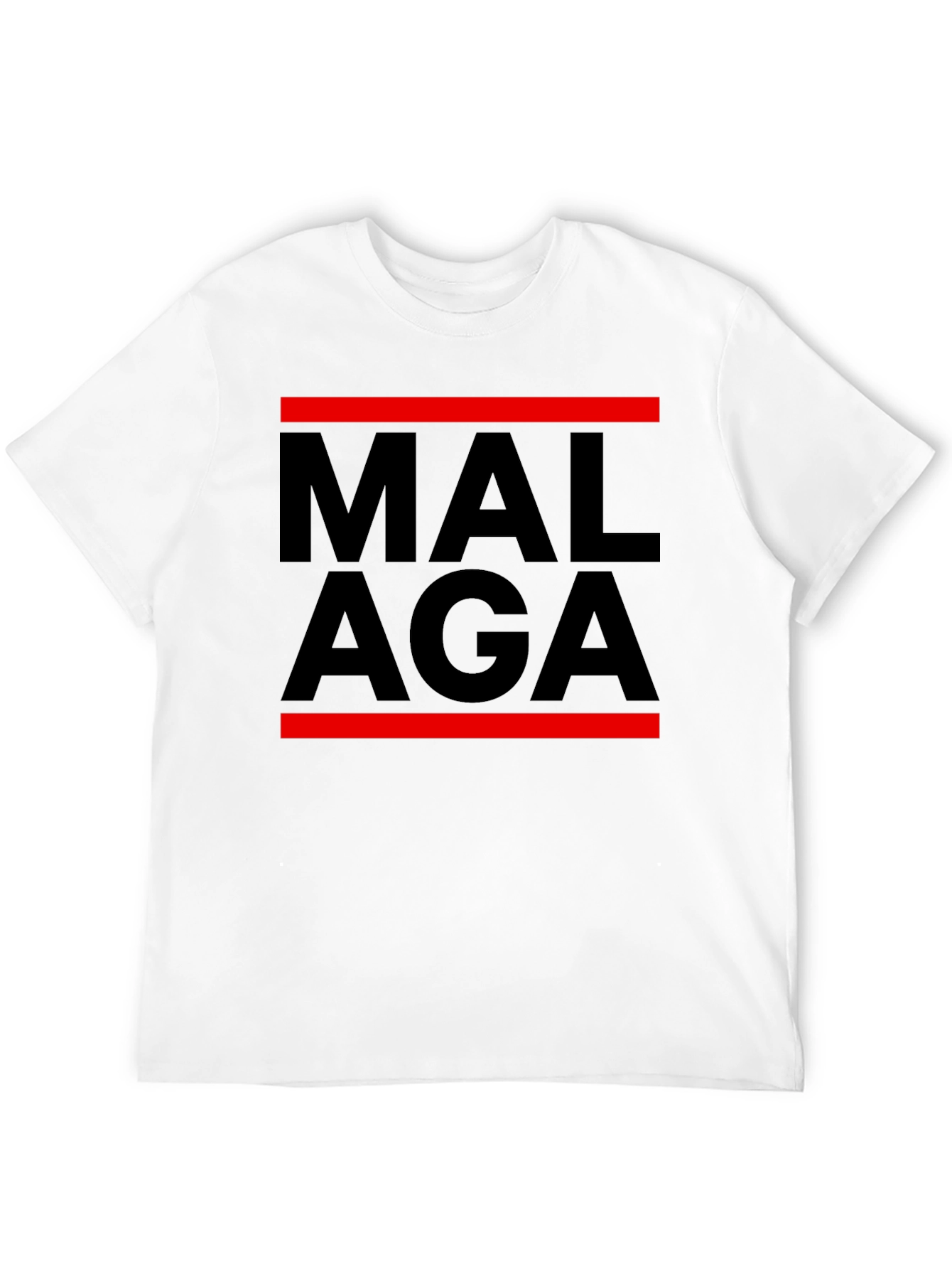 Malaga Graphic Tee - Stylish Mens Black T-Shirt