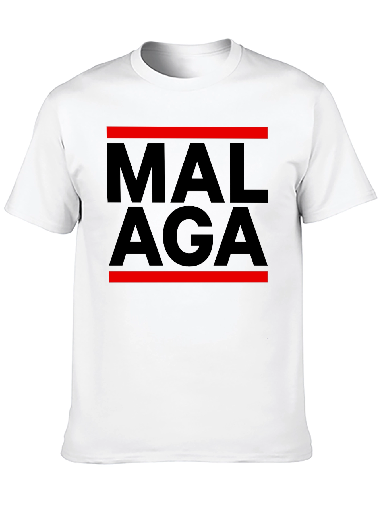 Malaga Graphic Tee - Stylish Mens Black T-Shirt