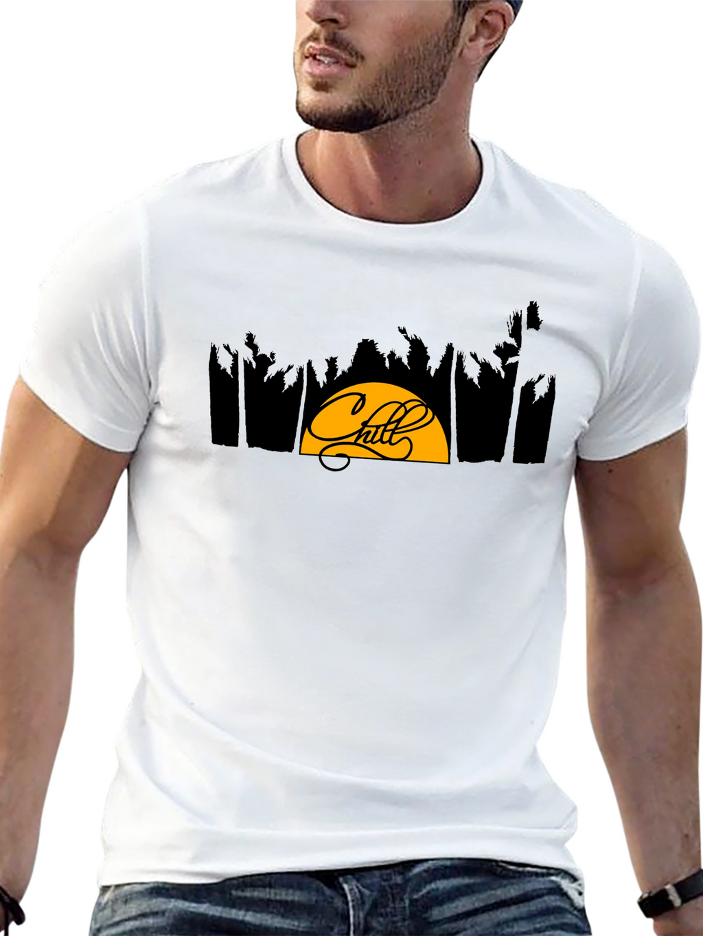 Chill Graphic Tee - Tropical Vibes