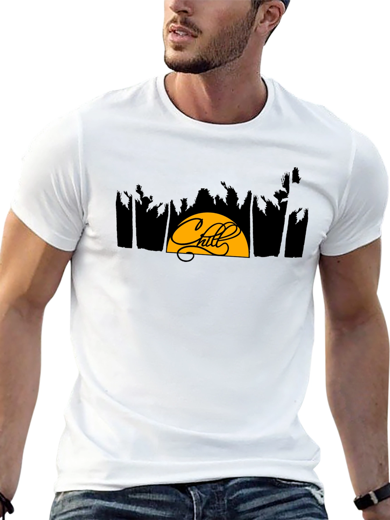 Chill Graphic Tee - Tropical Vibes