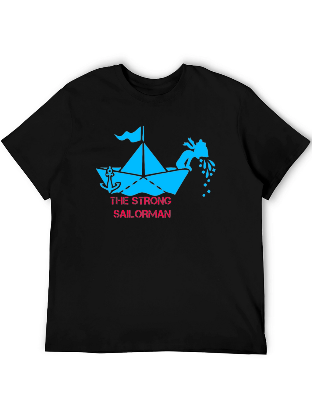 Strong Sailor Black T-Shirt