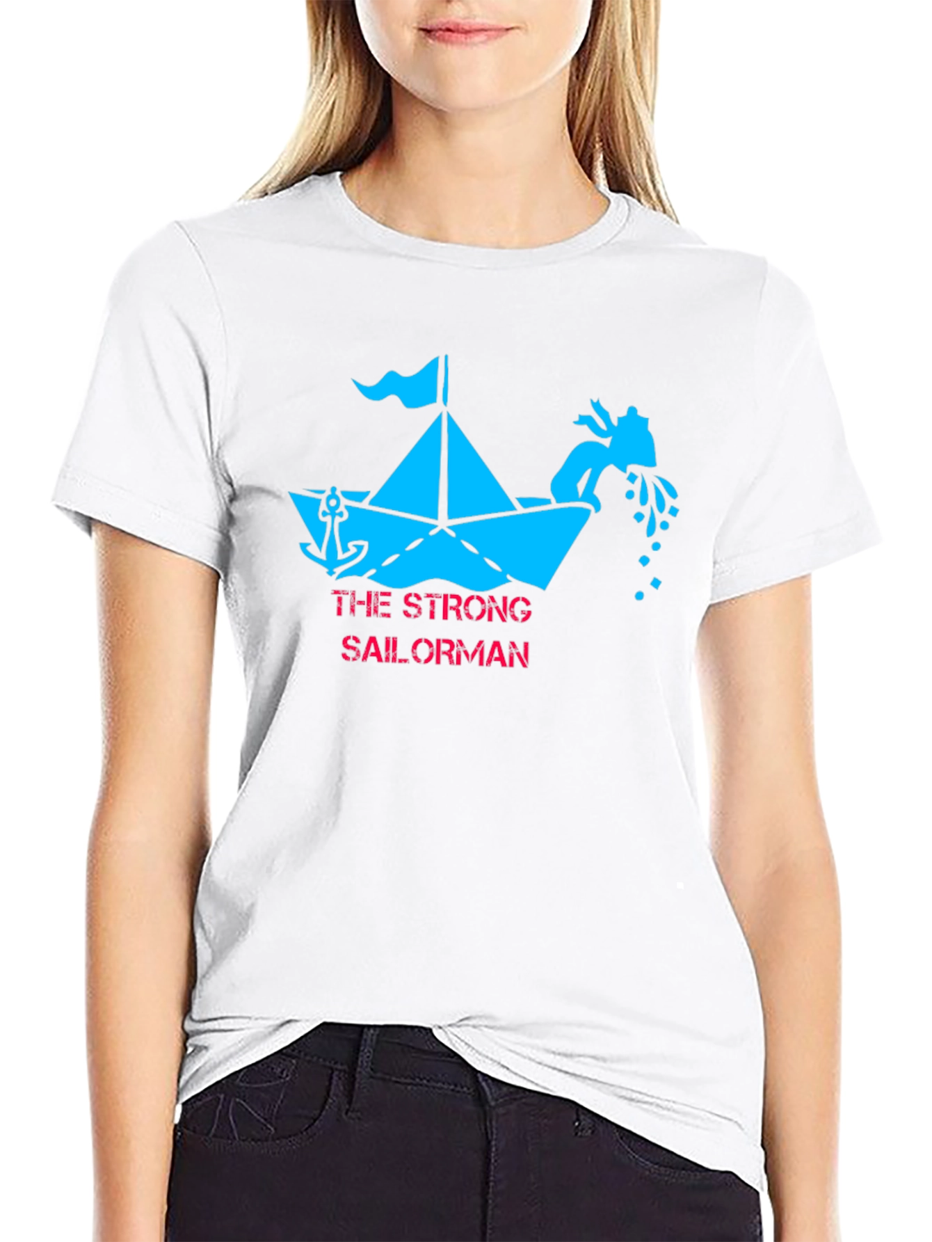 Strong Sailor Black T-Shirt