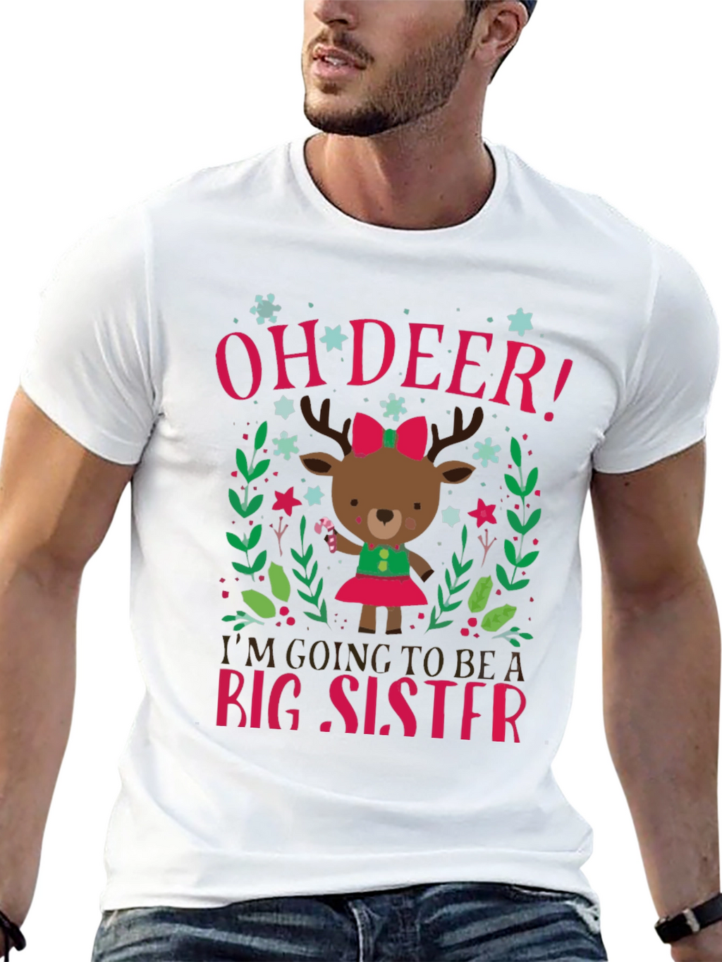 Oh Deer! Big Sister Announcement T-Shirt