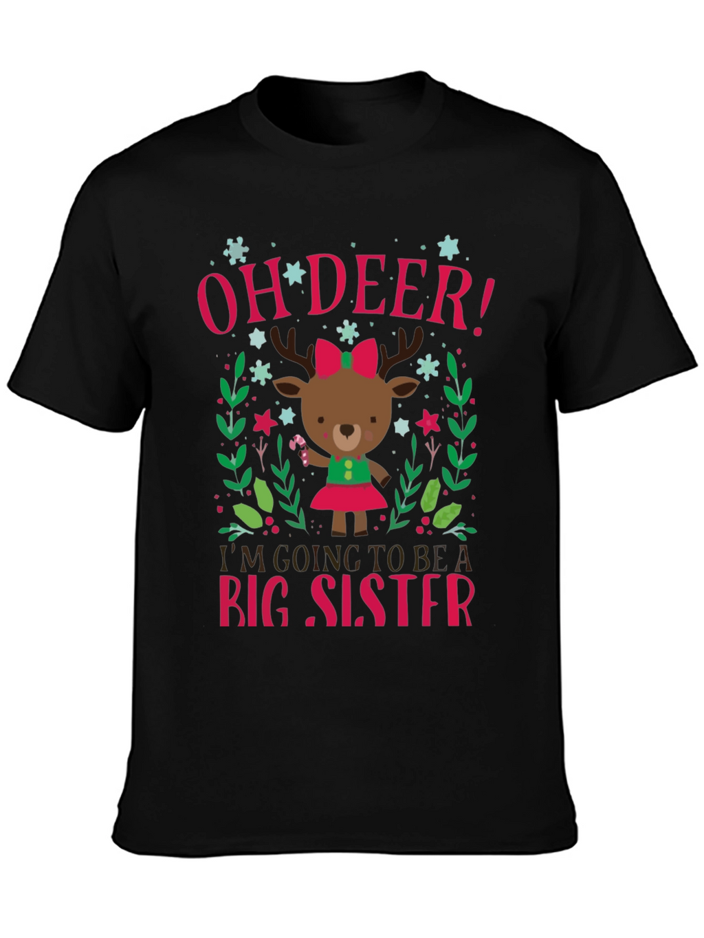 Oh Deer! Big Sister Announcement T-Shirt