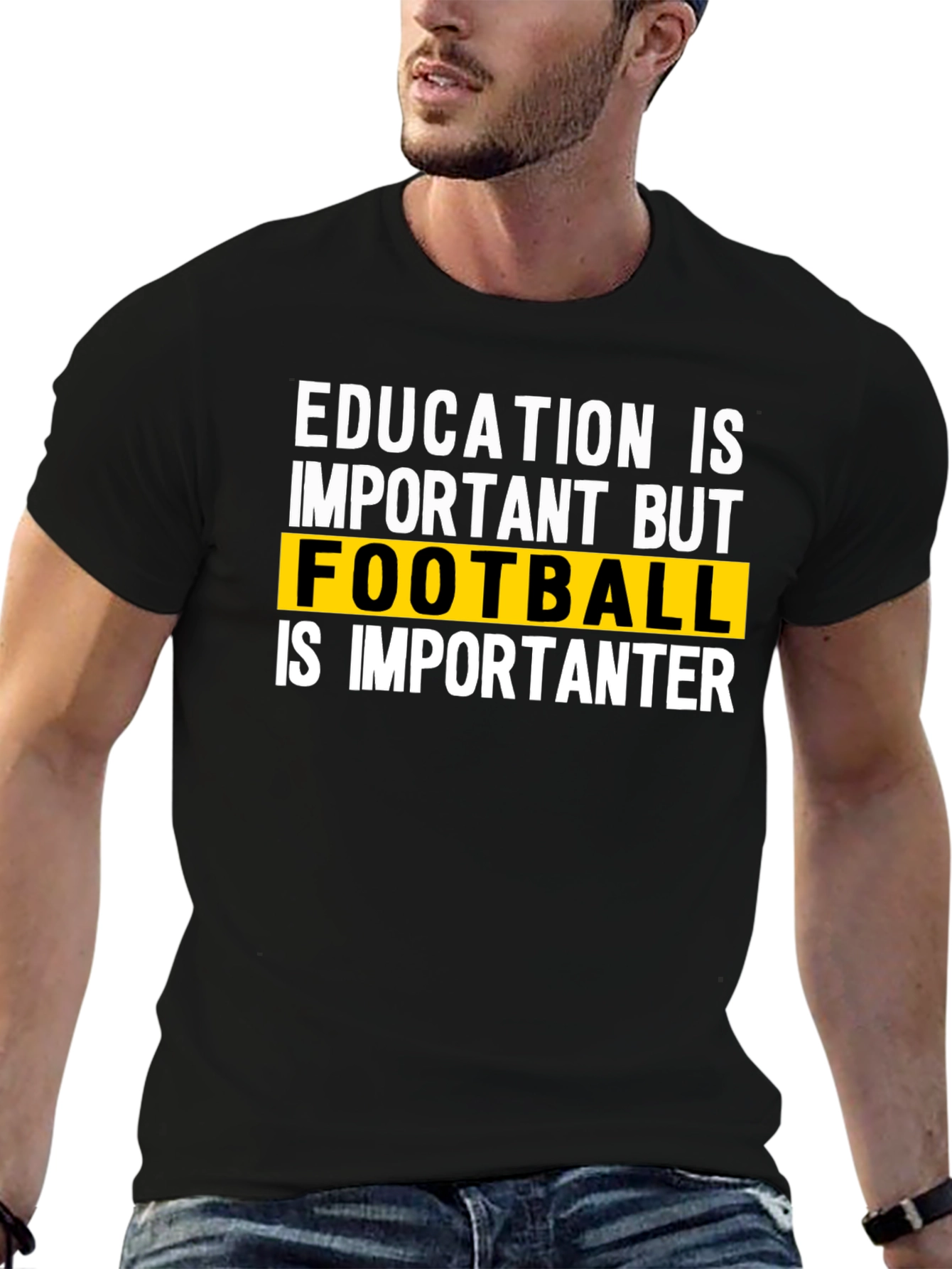 Education vs Football Graphic Tee