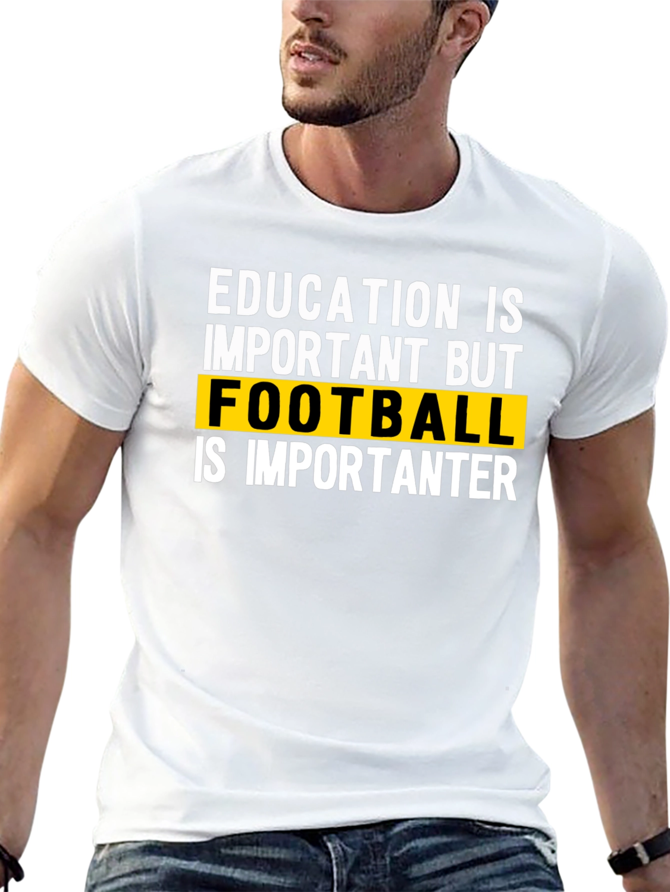 Education vs Football Graphic Tee