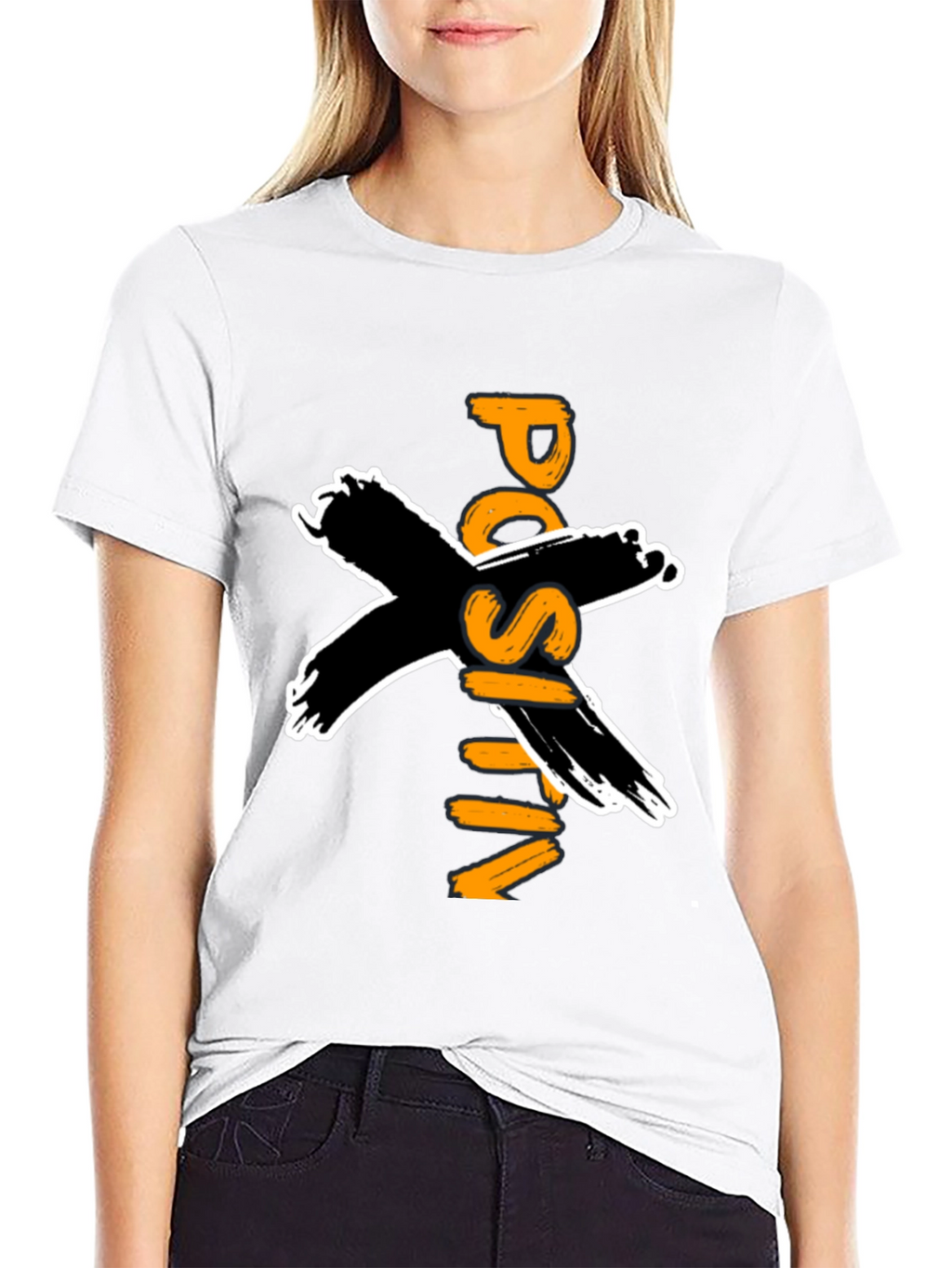 Positive Vibes Black Graphic T-Shirt