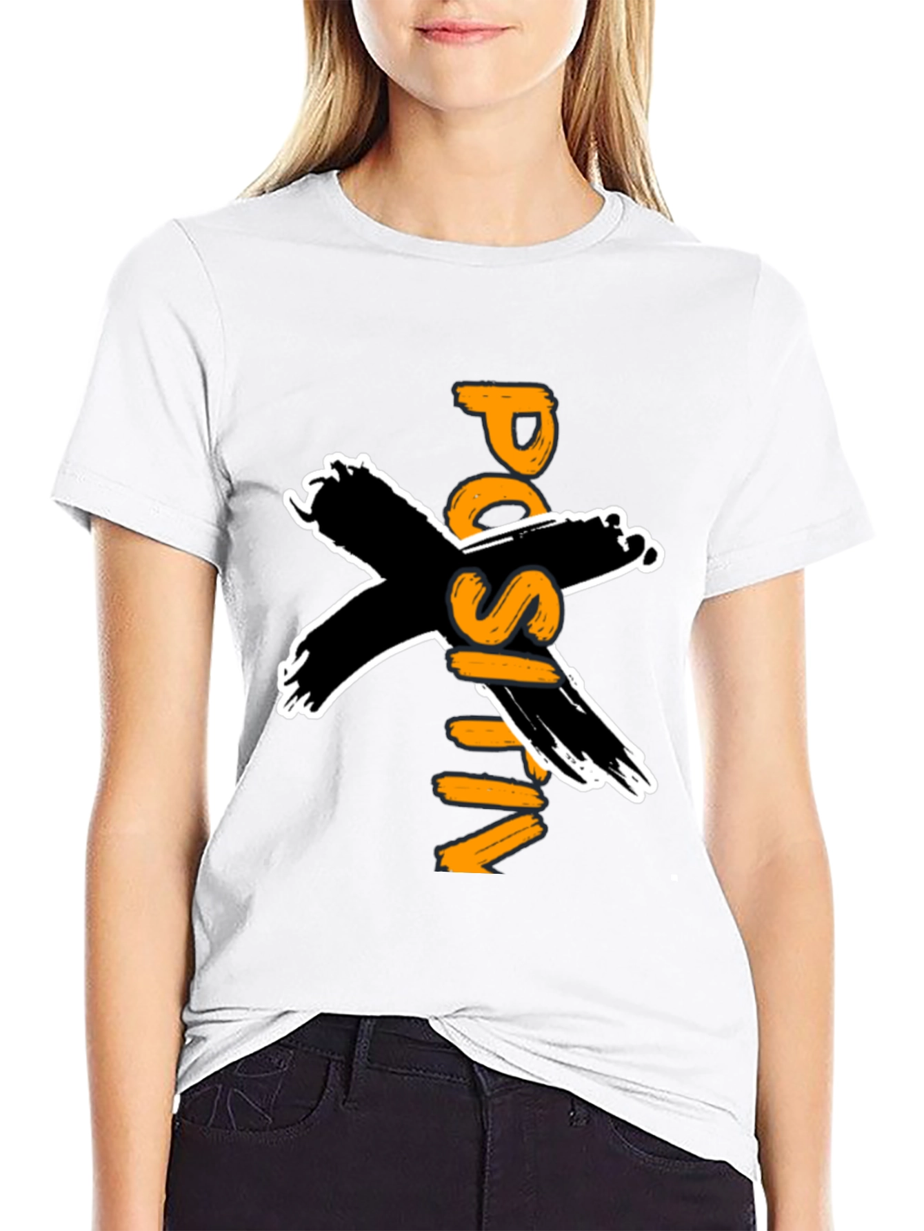 Positive Vibes Black Graphic T-Shirt