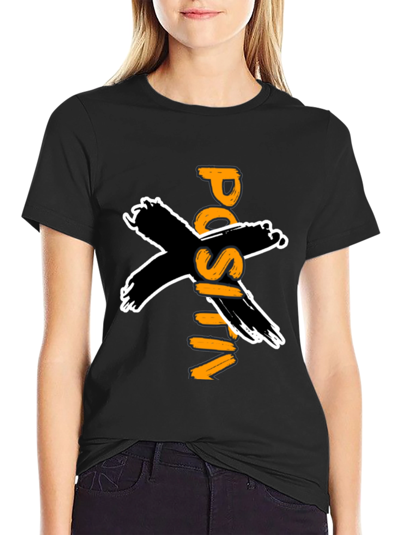 Positive Vibes Black Graphic T-Shirt
