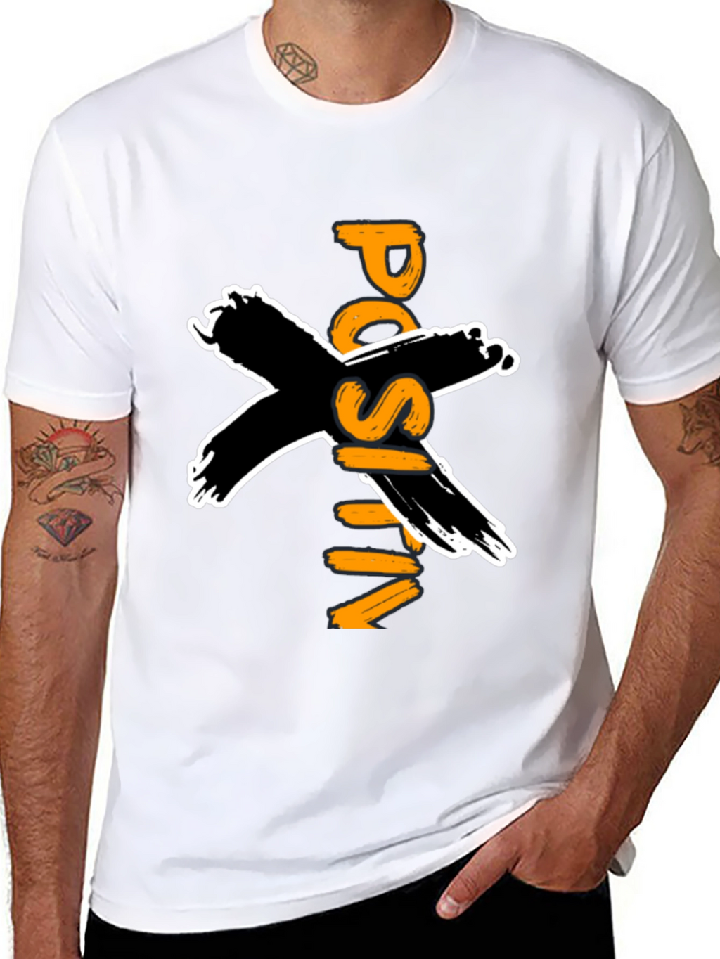 Positive Vibes Black Graphic T-Shirt