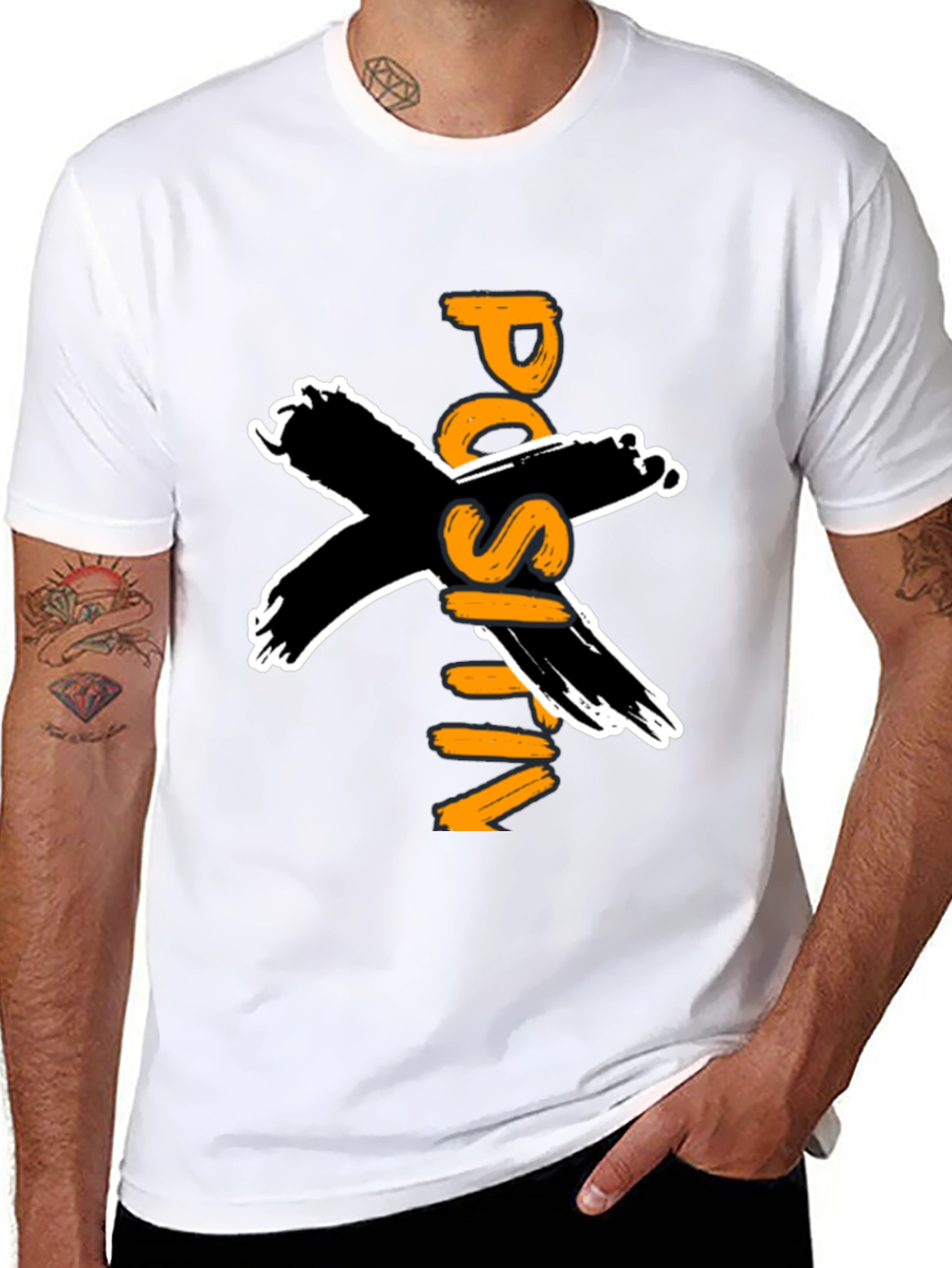 Positive Vibes Black Graphic T-Shirt