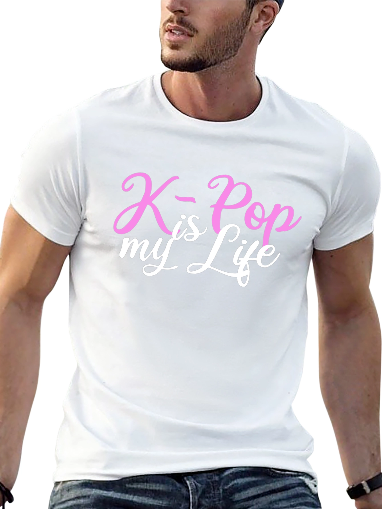 K-Pop is My Life Graphic Tee - Black