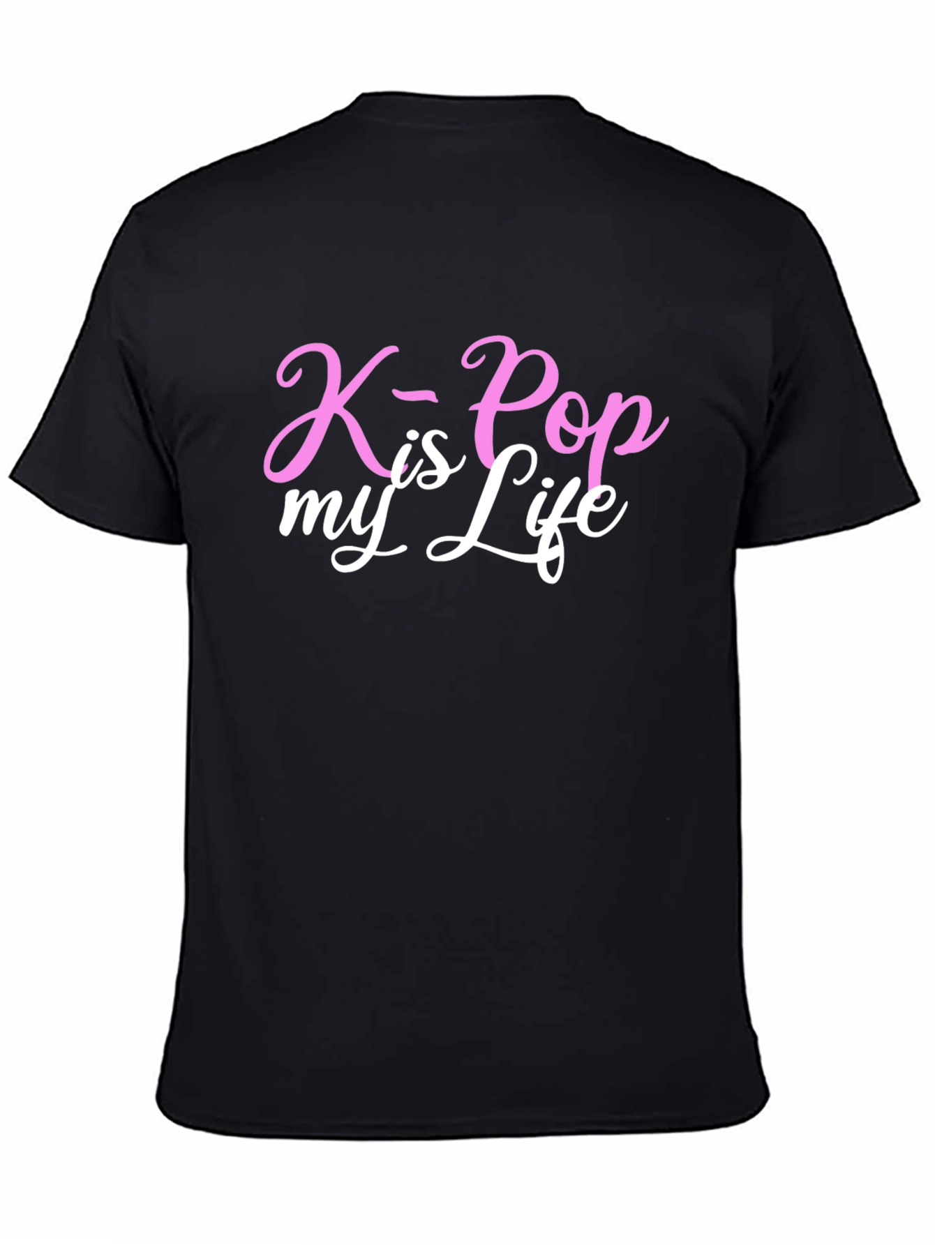 K-Pop is My Life Graphic Tee - Black