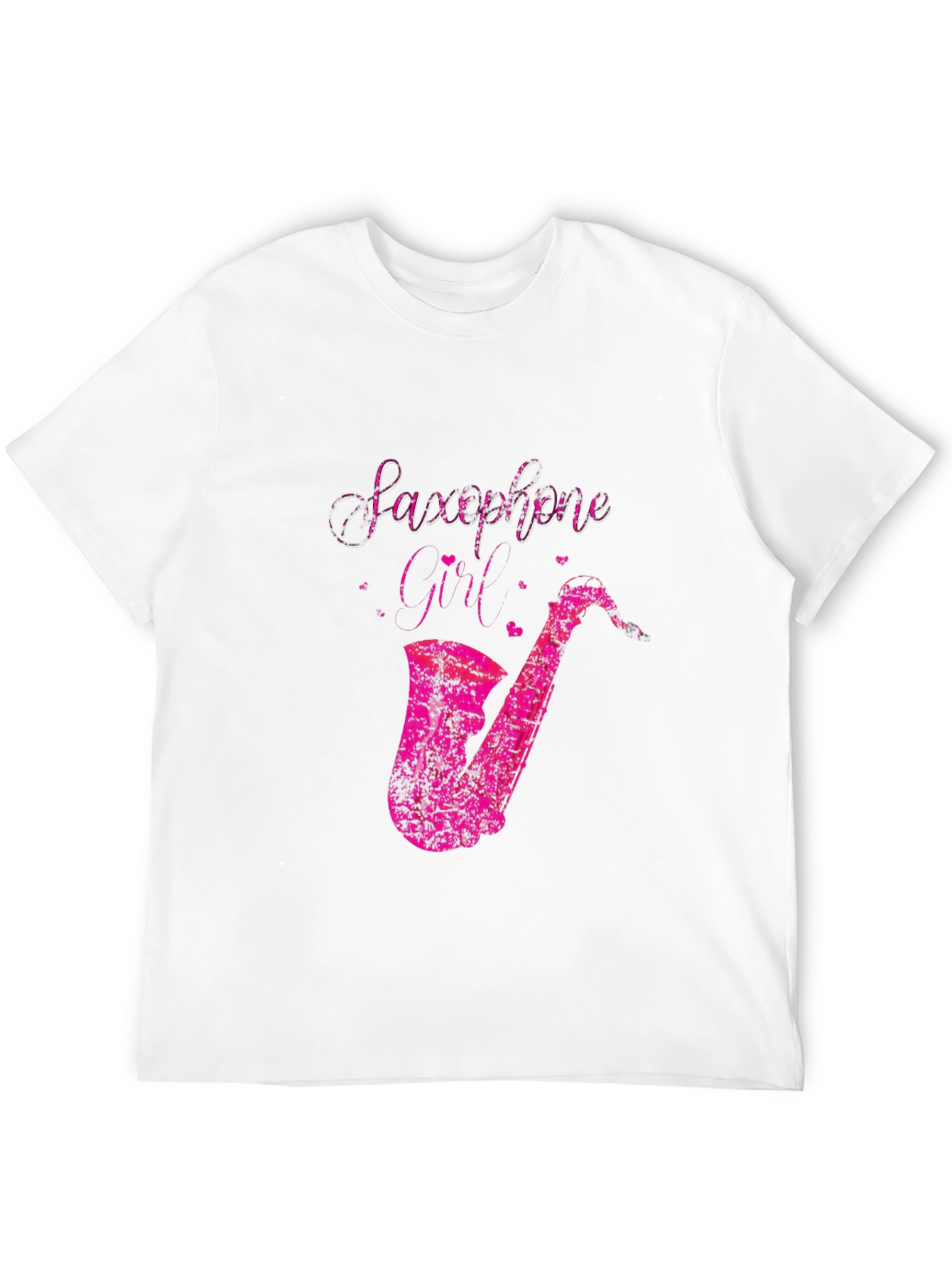 Saxophone Girl Graphic Tee - Black