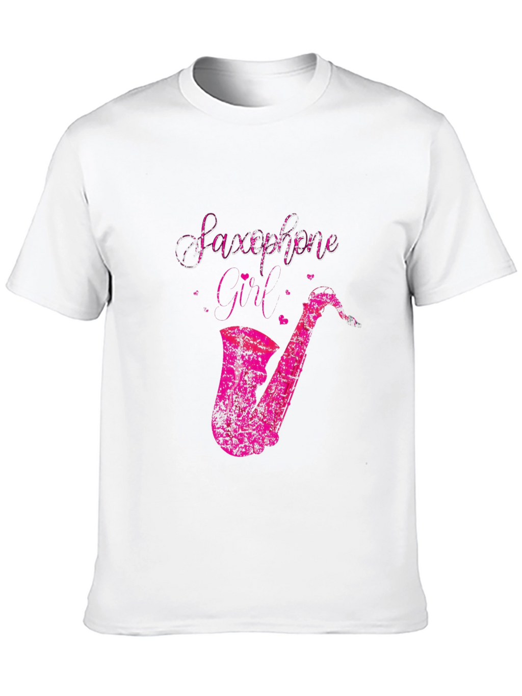 Saxophone Girl Graphic Tee - Black