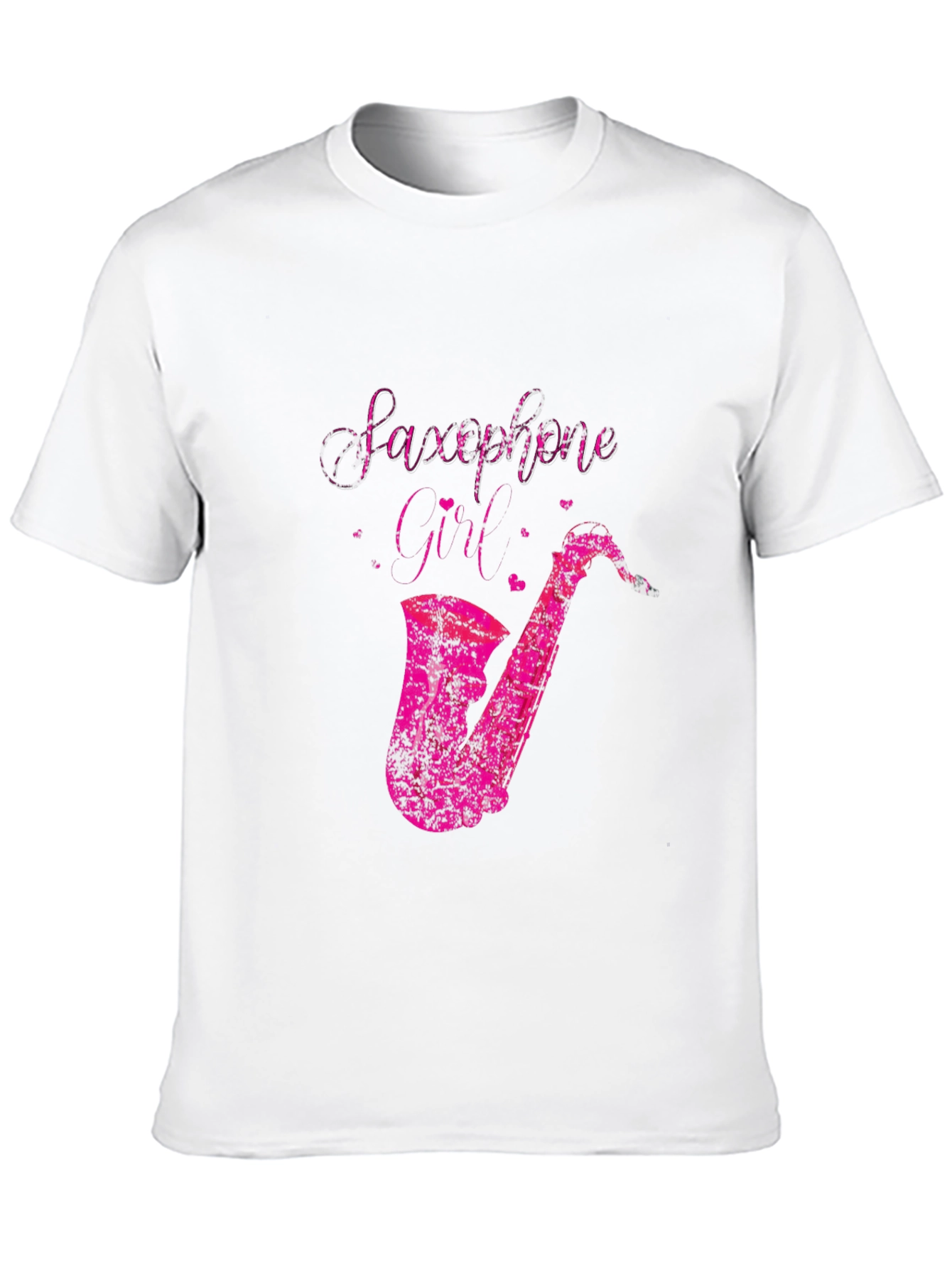 Saxophone Girl Graphic Tee - Black