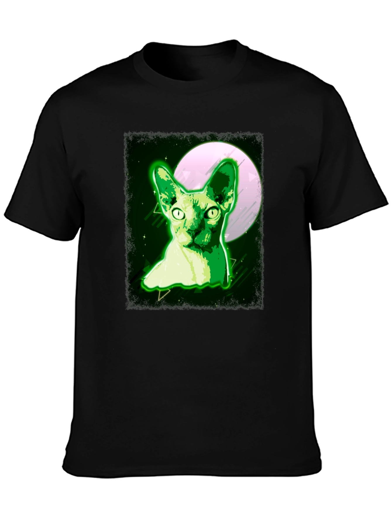 Sphynx Cat Moon T-Shirt - Unique Graphic Tee