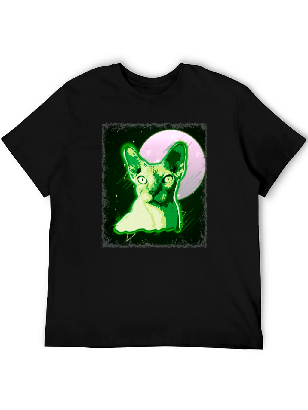 Sphynx Cat Moon T-Shirt - Unique Graphic Tee