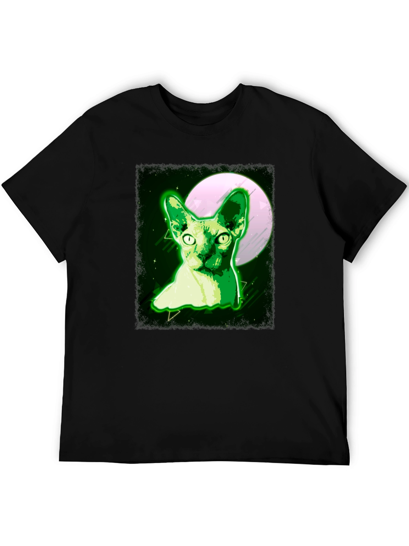 Sphynx Cat Moon T-Shirt - Unique Graphic Tee