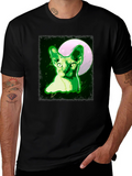 Sphynx Cat Moon T-Shirt - Unique Graphic Tee