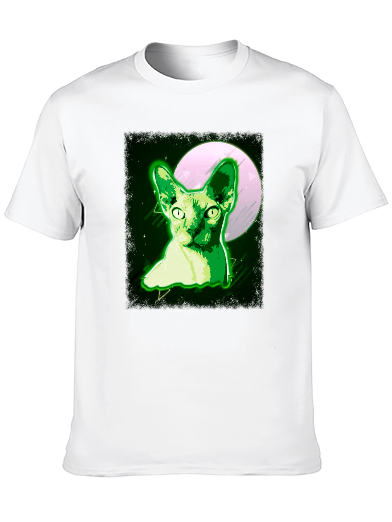 Sphynx Cat Moon T-Shirt - Unique Graphic Tee