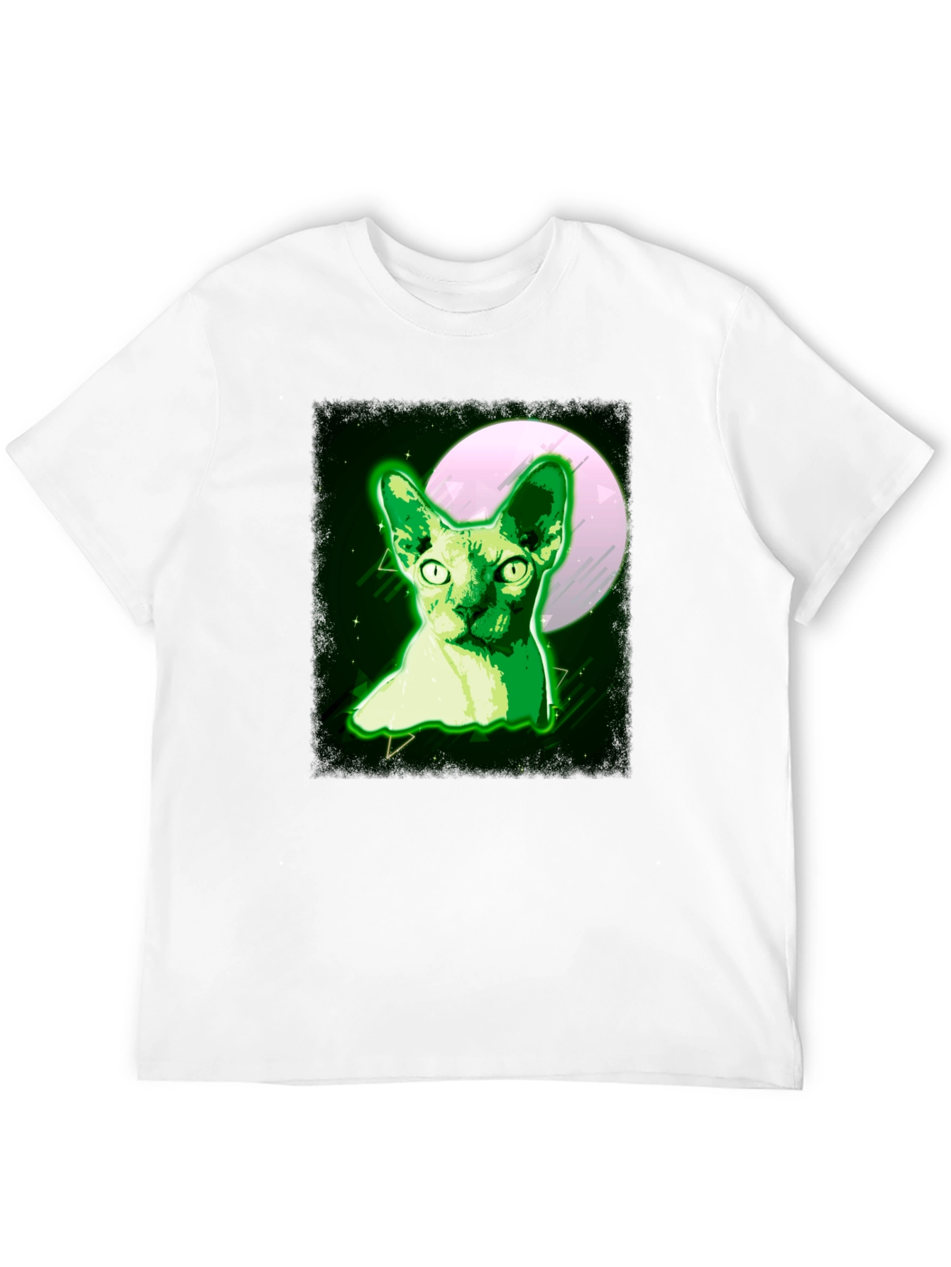 Sphynx Cat Moon T-Shirt - Unique Graphic Tee