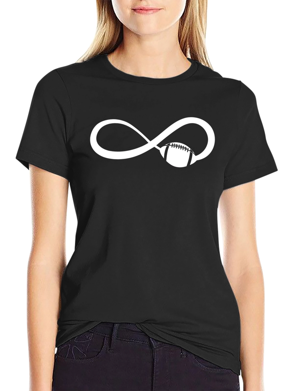 Football Infinity Symbol T-Shirt