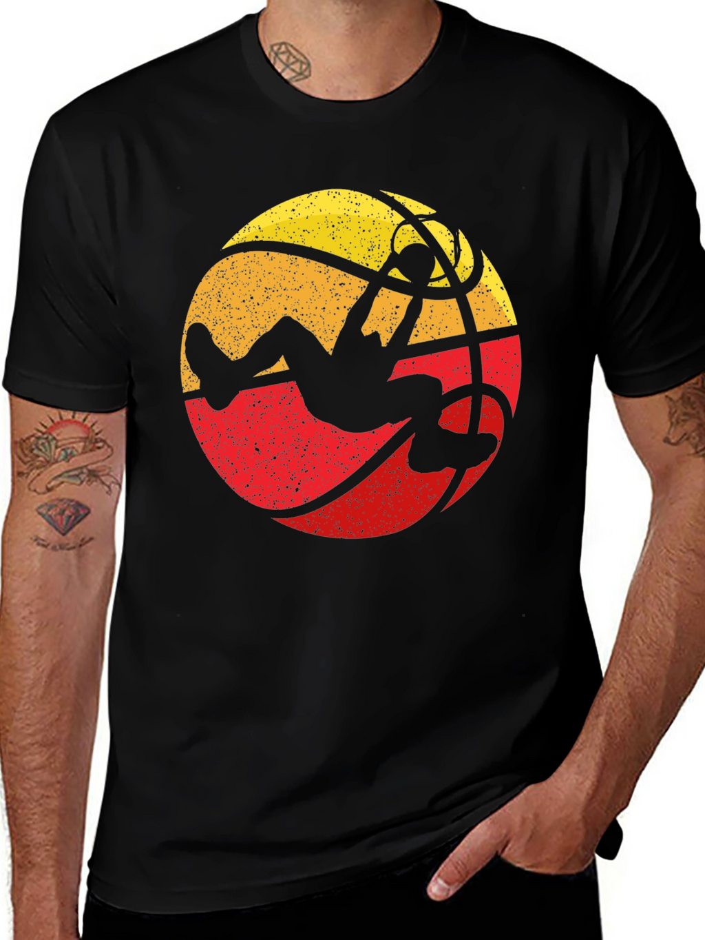 Retro Basketball Dunk Graphic Tee