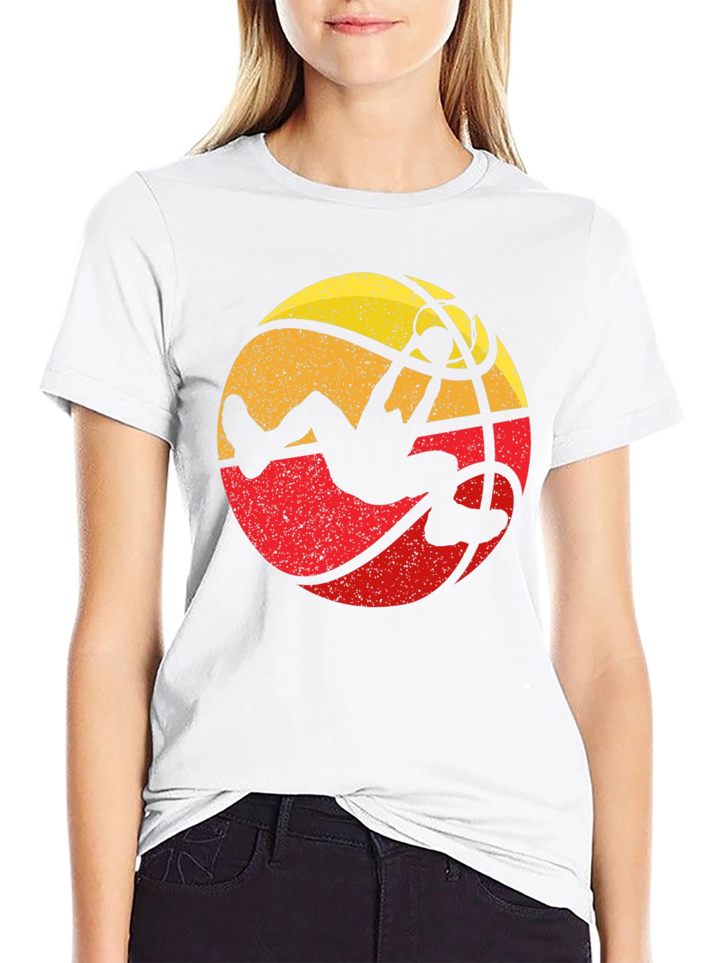 Retro Basketball Dunk Graphic Tee