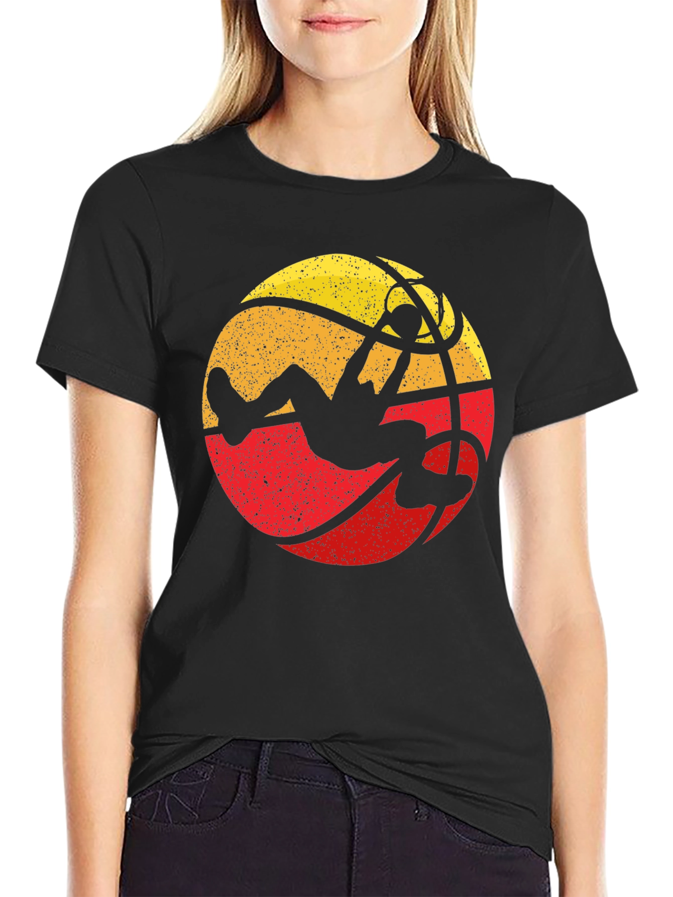 Retro Basketball Dunk Graphic Tee